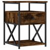 vidaXL Comodino Rovere Fumo 40x42x55 cm Legno Multistrato