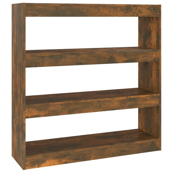 vidaXL Libreria/Divisorio Rovere Fumo 100x30x103 cm