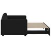 vidaXL Divano Letto con Letto Estraibile Nero 80x200 Tessuto