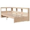 vidaXL Letto Libreria senza Materasso 90x190 cm Legno Massello Pino