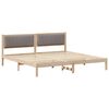 vidaXL Struttura del letto Talpa 200 x 200 cm Pino massello