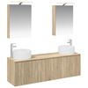 vidaXL Set di Armadi da Bagno 5 pz Rovere Sonoma Legno ingegnerizzato