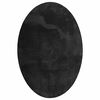 vidaXL Tappeti per area Ovale HUARTE Nero 160 x 230 cm 100% Poliestere