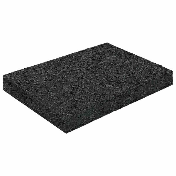 vidaXL Pad per patio in granuli di gomma Nero 6 x 9 x 1 cm Gomma