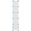 vidaXL Armadietto Modulare 18 Scomparti Bianco 37 x 146 x 180,5 cm