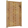 vidaXL Cancello da giardino 100x150 cm in acciaio Corten design quadrato