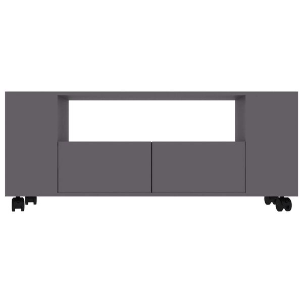 vidaXL Mobile Porta TV Grigio 120x35x48 cm in Legno Multistrato