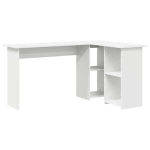 vidaXL Scrivania Bianco 142 x 102 x 73 cm Legno ingegnerizzato