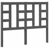 vidaXL Testiera per Letto Grigia 126x4x100cm in Legno Massello di Pino