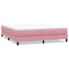 vidaXL Letto a Molle senza Materasso Rosa 180x220 cm in Velluto
