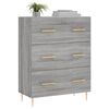 vidaXL Credenza Grigio Sonoma 69,5x34x90 cm in Legno Multistrato