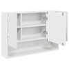 vidaXL Mobiletto per specchio Bianco 80 x 17 x 55 cm Legno multistrato