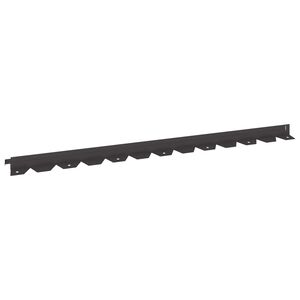 vidaXL Bordura per Prato 10 pz 102 x 4 x 4 cm Acciaio Nero