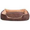 vidaXL Cuccia Cani Cuscino Imbottito Similpelle PU Taglia XL Marrone