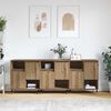 vidaXL Sideboards 3 pcs rovere artigianale 180 x 35 x 70 cm