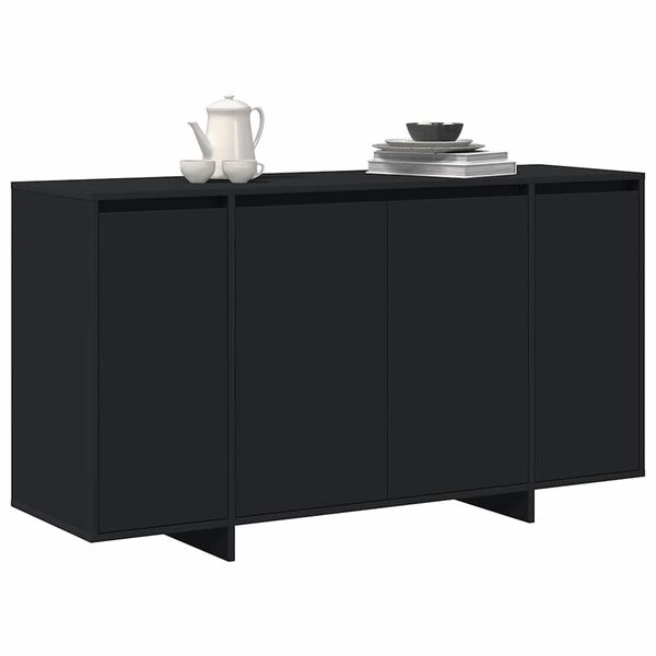 vidaXL Credenza Nero 135 x 41 x 75 cm Legno multistrato