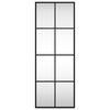 vidaXL Specchio da Parete Nero 30x80 cm Rettangolare in Ferro