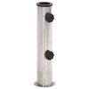 vidaXL Base per Ombrellone per Palo da &Oslash;38/48 mm Argento Acciaio Inox