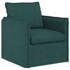 vidaXL Set di divani 2 pcs Verde Scuro 196 x 82 x 85 cm Tessuto