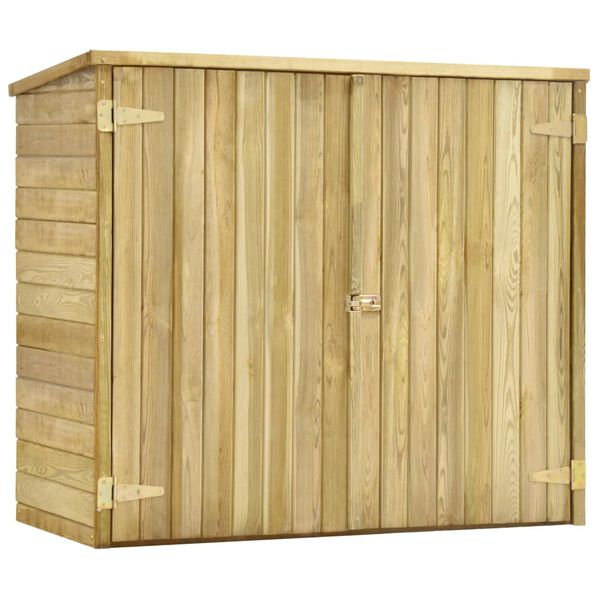vidaXL Rimessa Attrezzi da Giardino 135x60x123cm in Pino Impregnato