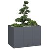 vidaXL Fioriera Antracite 120x80x80 cm in Acciaio