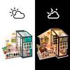 Robotime Kit in Miniatura Fai da Te Balcony Daydreaming con Luce LED