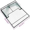 vidaXL Trappola per Uccelli Verde 50 x 60 cm Polietilene