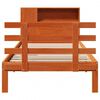 vidaXL Letto Libreria senza Materasso Marrone Cera 100x200 cm in Pino