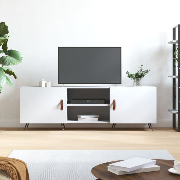 vidaXL Mobile Porta TV Bianco 150x30x50 cm in Legno Multistrato