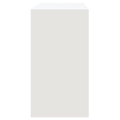 vidaXL Tavolo Consolle Bianco 89x41x76,5 cm in Acciaio