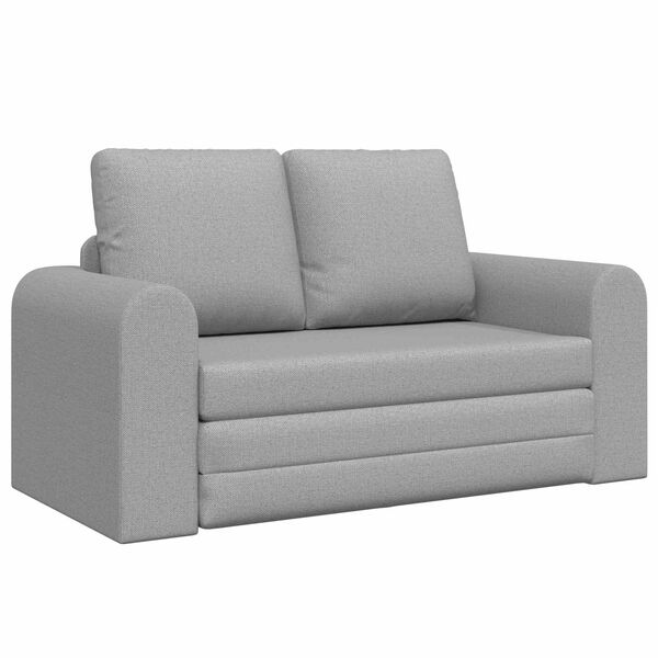 vidaXL Divano letto 60cm Grigio Nuvola Tessuto