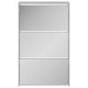 vidaXL Scarpiera con Specchio a 3 Livelli Grigio cemento 63x17x102,5cm