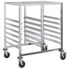 vidaXL Carrello Portateglie con 12 GN Contenitori 75x55x87 cm