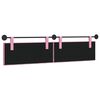 vidaXL Testata appesa Montaggio a parete Rosa 210 x 55 x 7 cm Tessuto
