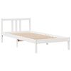 vidaXL Letto Libreria senza Materasso Bianca 90x200 cm Legno di Pino