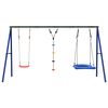 vidaXL Set Gioco Esterno Altalena, Altalena a Disco e Altalena a Nido