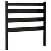 vidaXL Testiera per Letto Nera 106x4x100 cm in Legno Massello di Pino