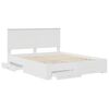vidaXL Struttura del letto Bianco 160 x 200 cm Legno multistrato