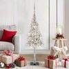 vidaXL Albero di Natale con 150 LED Bianco 120 cm PE e Acciaio