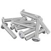 vidaXL Vite con Testa Bloccante 2647 pz Argento Acciaio
