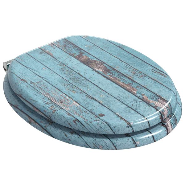 vidaXL Copriwater 2 pz con Chiusura Ammortizzata in MDF Legno Anticato