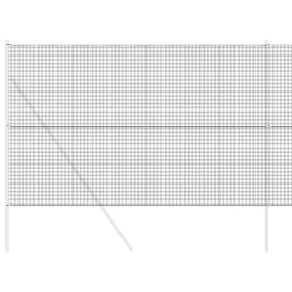 vidaXL Recinzione in Rete Saldato Grigio 1.6 x 10 m Acciaio