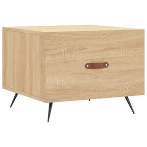 vidaXL Tavolino da Salotto Rovere Sonoma 50x50x40 cm Legno Multistrato