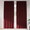 vidaXL Tende oscuranti 2 pcs Rosso Vino 140 x 260 cm Velluto