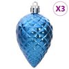 vidaXL Palline di Natale 98 pz Blu &Oslash;3/4/6 cm