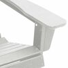 vidaXL Sedia Adirondack Bianco 74 x 82 x 92cm HDPE