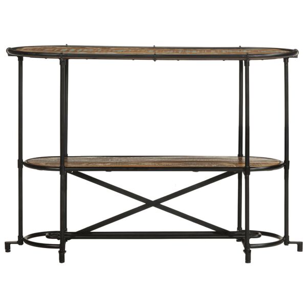 vidaXL Tavolo Consolle 110x42x76 cm in Legno Massello di Recupero