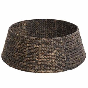 vidaXL Collare per Albero di Natale Rotondo Nero Diam. 60 x 22 cm