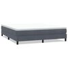 vidaXL Letto a Molle senza Materasso Grigio Scuro 180x220 cm Velluto
