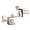 vidaXL Scaffale a Parete Rovere Artigianale 104x15x49 cm in Truciolato